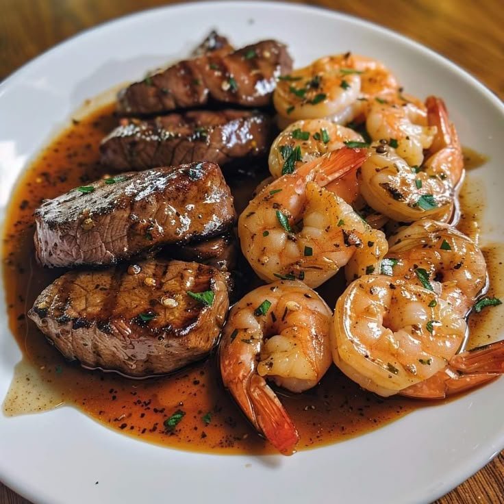 Garlic Butter Steak & Shrimp Duo