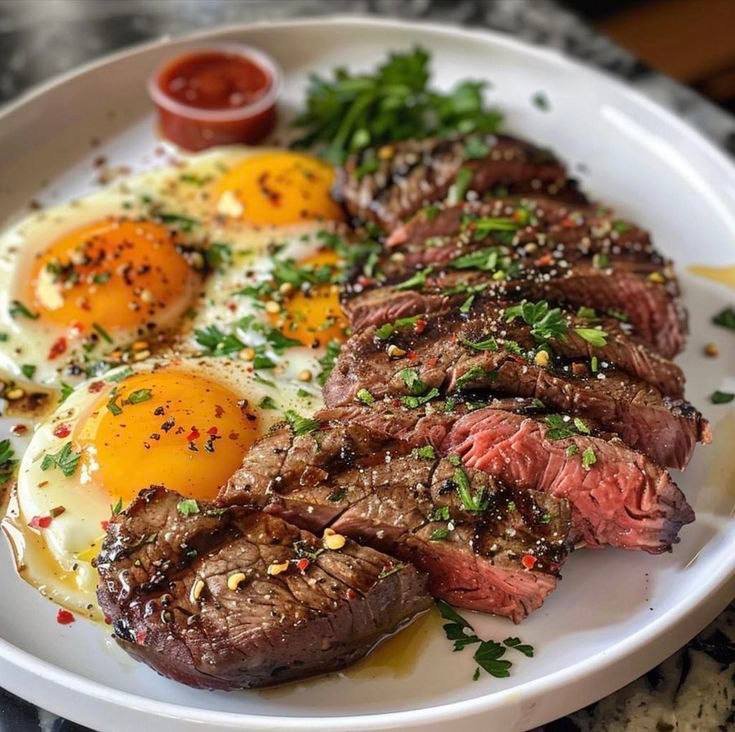 Steak & Eggs Power Plate 🥩🍳🌿🔥